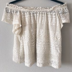 Topshop lace off the shoulder!